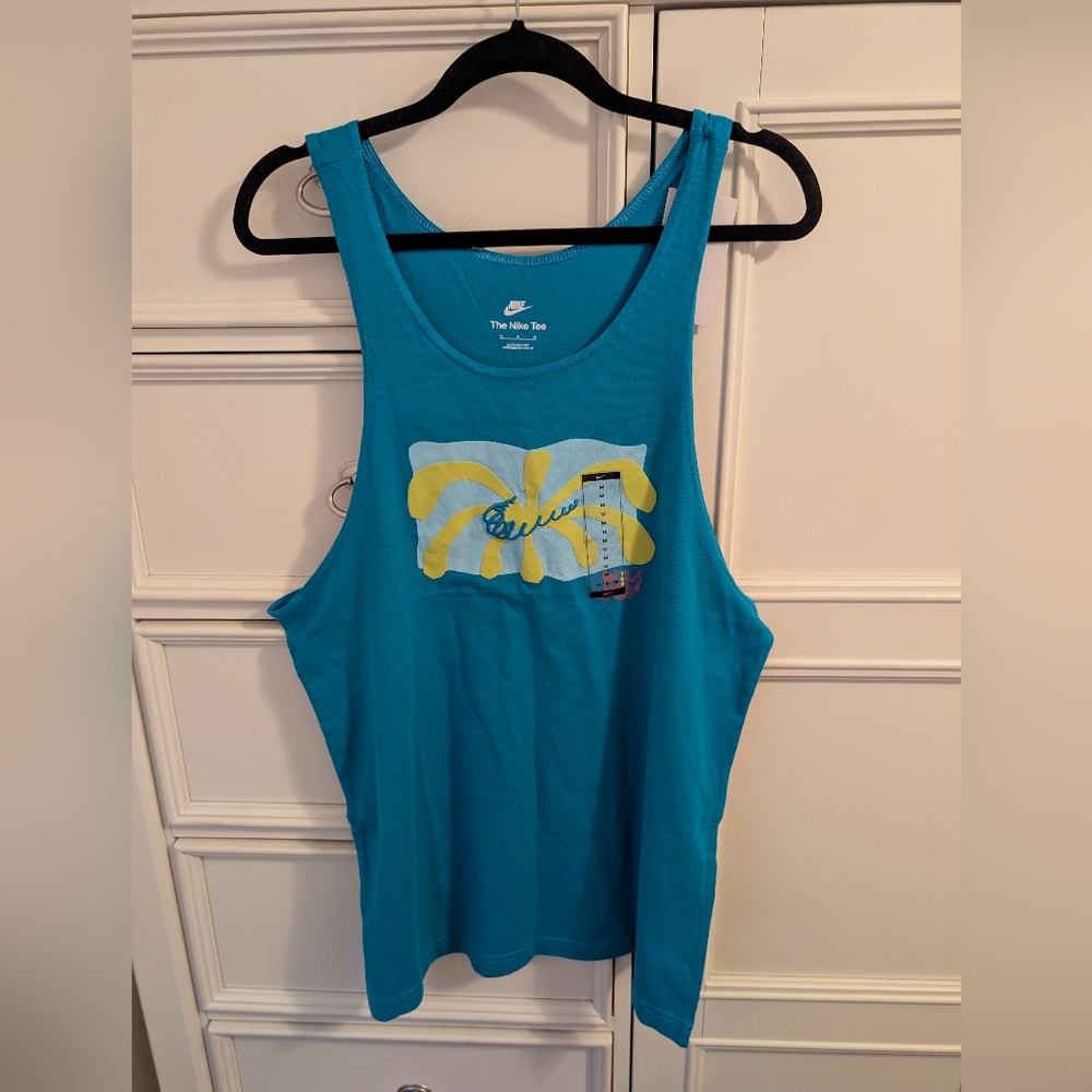 Nike Teal Spring Break Graphic Tank Top